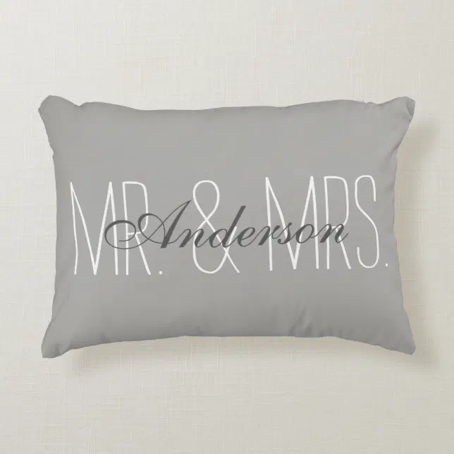 Mr. and Mrs. Pillow Zazzle