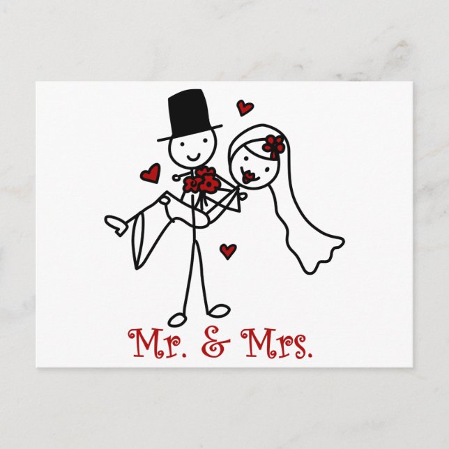 Mr And Mrs Postcard (Front)