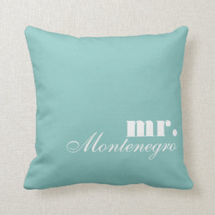 Mr. and Mrs. Reversible Throw Pillows Personalized