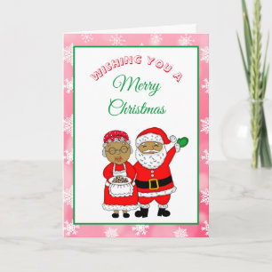 Mr and Mrs Santa Claus Christmas Card