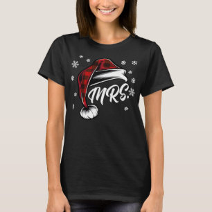 Mr and Mrs Santa Claus Christmas Couples Matching  T-Shirt