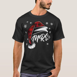 Mr and Mrs Santa Claus Christmas Couples Matching  T-Shirt