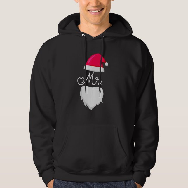 Mr And Mrs Santa Claus Pajamas Couples Matching Ch Hoodie (Front)