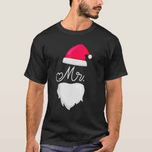 Mr And Mrs Santa Claus Pajamas Couples Matching Ch T-Shirt