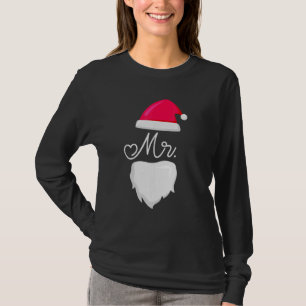 Mr And Mrs Santa Claus Pajamas Couples Matching Ch T-Shirt