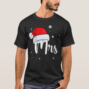 Mr and Mrs Santa Claus Pajamas Matching Couples Ch T-Shirt