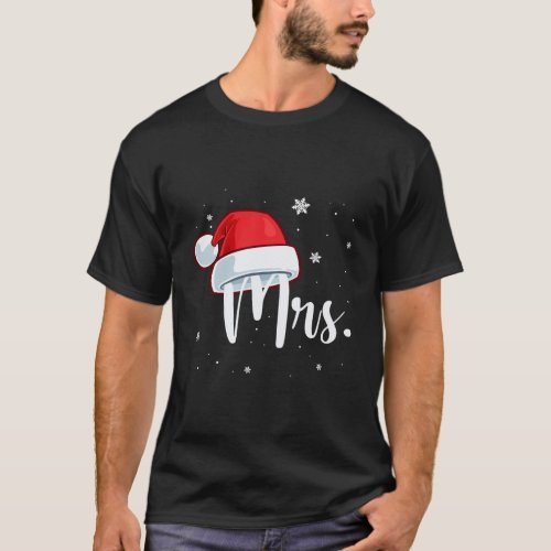 Mr And Mrs Santa Claus Pajamas Matching Couples Ch T_Shirt