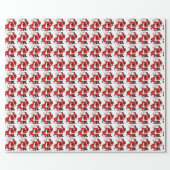 mr and mrs santa claus wrapping paper (Flat)