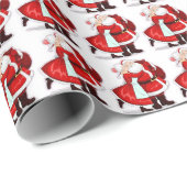 mr and mrs santa claus wrapping paper (Roll Corner)