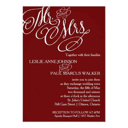 Mr And Mrs Invitation 9