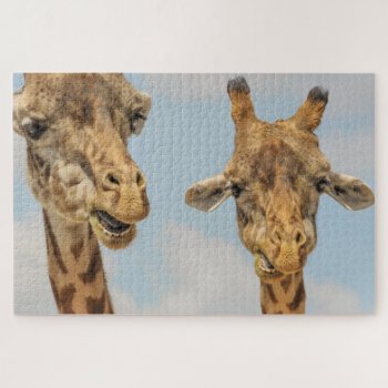 Mr. And Mrs. Silly Giraffe  Photo Jigsaw Puzzle by RiverJude at Zazzle