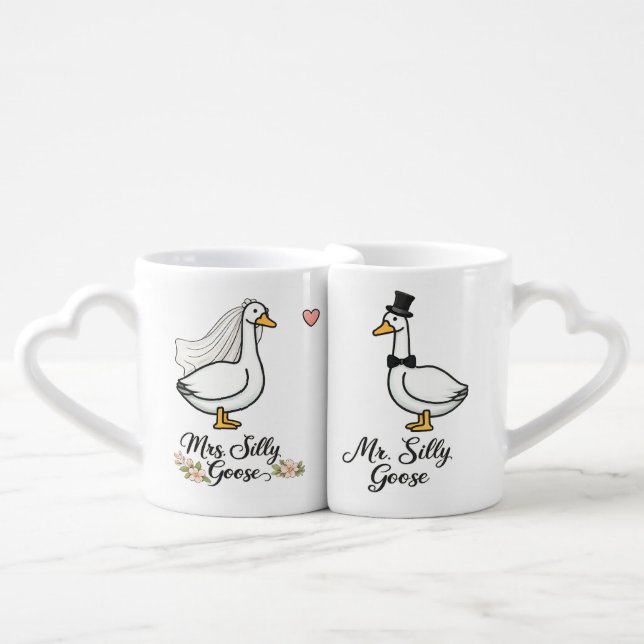  Mr And Mrs Silly Goose Wedding Mug Engagement  (Front Nesting)