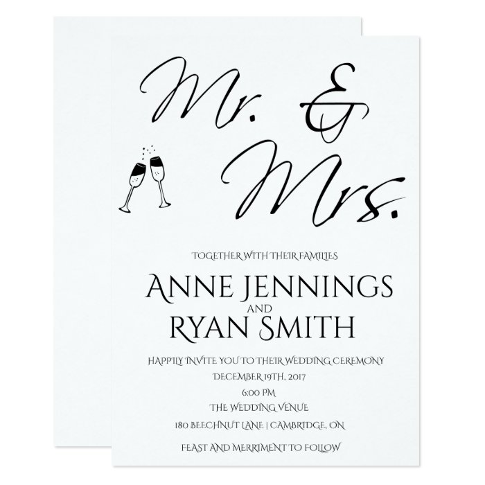 how to write mr and mrs on wedding invitation