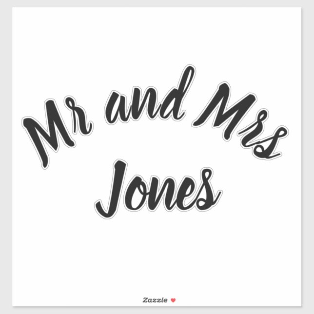 Mr and Mrs Sticker (Sheet)