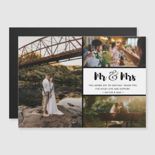 Mr and Mrs Thank You Photo Collage