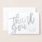 Mr and Mrs thank you photograph real foil