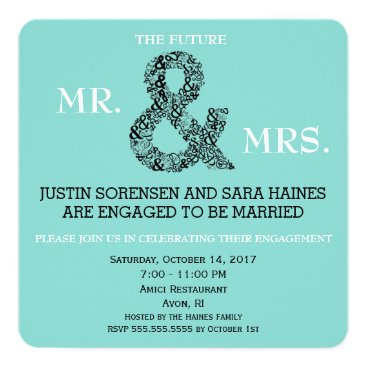 Mr And Mrs To Be Engagement Party Invitation Mr And Mrs To Be Engagement Party Invitation