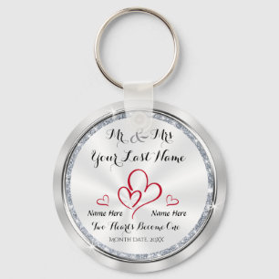 Mr and Mrs Unique Wedding Favors for Guests Keychain