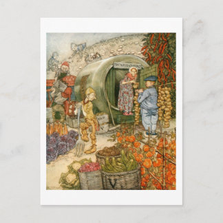 Mr and Mrs Vinegar at Home Postcard