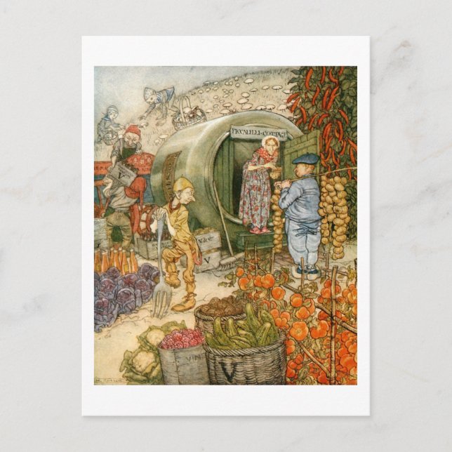 Mr and Mrs Vinegar at Home Postcard (Front)