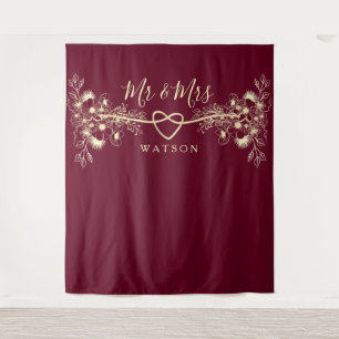 Mr and Mrs Wedding Backdrop