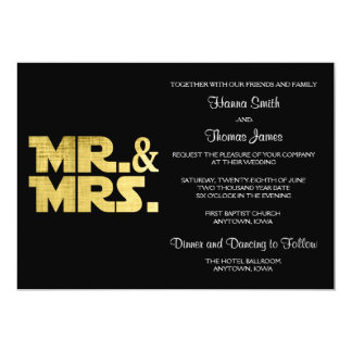 Mr and Mrs Wedding Card
