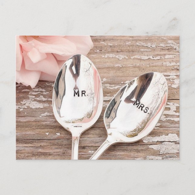 Mr. And Mrs. Wedding celebration design Postcard (Front)