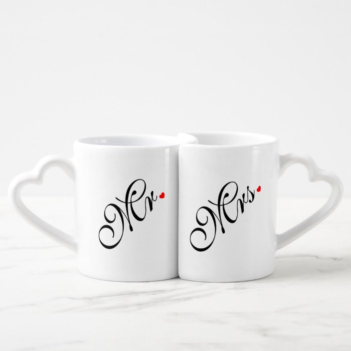 Mr /& Mrs Couple Coffee Mugs Set with Cork Bottom