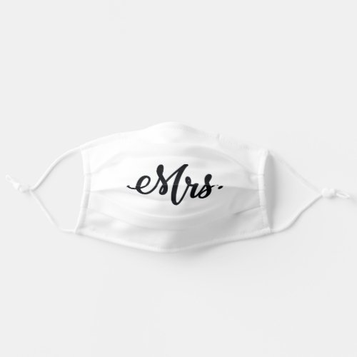 MR AND MRS WEDDING PARTY ADULT CLOTH FACE MASK