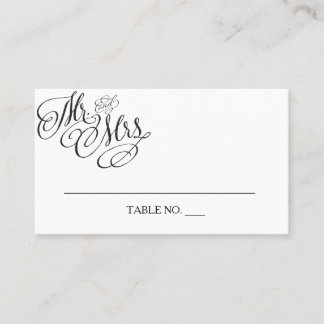 Mr. and Mrs. Wedding Placecards