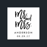 Mr. and Mrs. Wedding Rubber Stamp<br><div class="desc">Make a lasting impression with a custom rubber stamp for any occasion!</div>