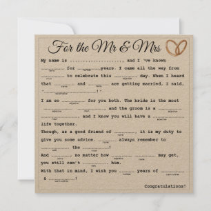Mr ans Mrs  Libs