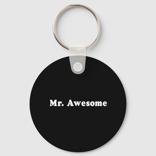 MR. AWESOME T-shirt Keychain (Front)