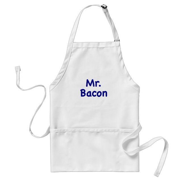 Mr. Bacon Adult Apron (Front)