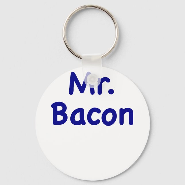 Mr. Bacon Keychain (Front)