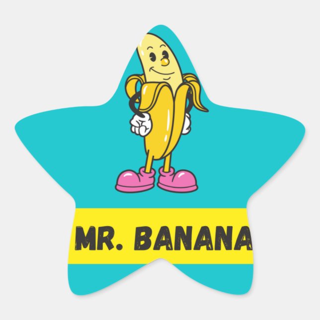 Mr. Banana Funny Sticker (Front)