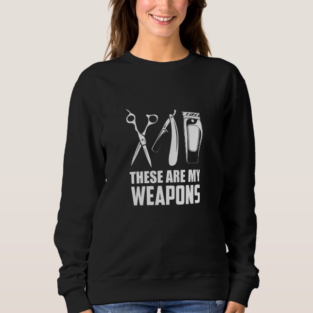 Mr. Barber Hairstylist Hairdresser Sweatshirt (Front)