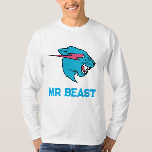 MR BEAST  T_SHIRT Basic Long Sleeve T_Shirt