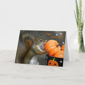 Mr. Bickles The Squirrel Halloween card