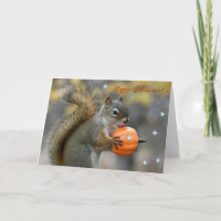 Mr. Bickles The Squirrel Halloween card