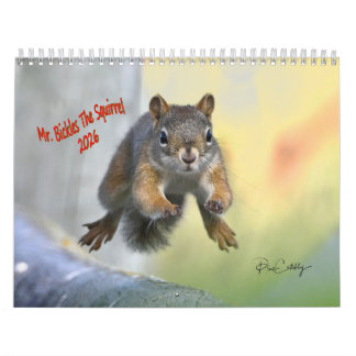Mr. Bickles The Squirrel - medium calendar two pag