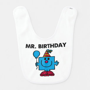 Mr. Birthday   Happy Birthday Balloon Baby Bib