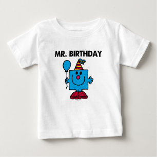 Mr. Birthday Happy Birthday Balloon Baby T-Shirt