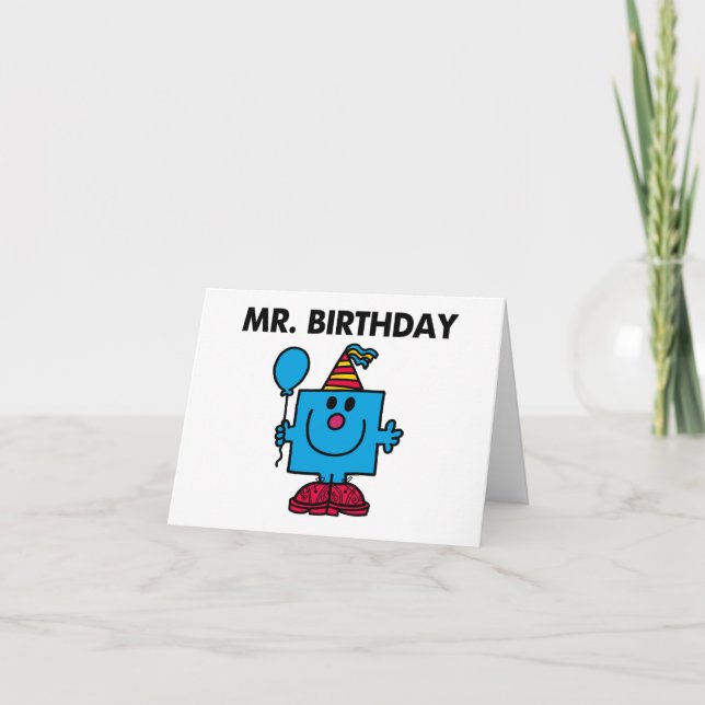 Mr. Birthday | Happy Birthday Balloon Card (Front)