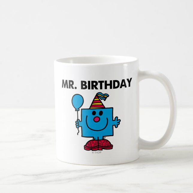 Mr. Birthday | Happy Birthday Balloon Coffee Mug (Right)