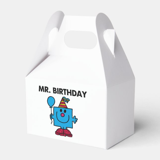 Mr. Birthday | Happy Birthday Balloon Favor Boxes (Front Side)