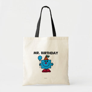 Mr. Birthday Happy Birthday Balloon Tote Bag