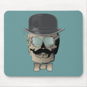 Mr. Bones Steam Punk Time Traveler Mouse Pad