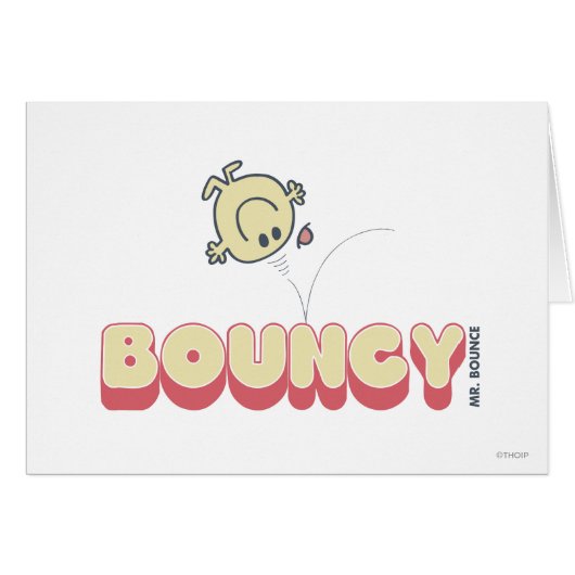 Mr. Bounce Bouncing On His Head Cards (Front Horizontal)