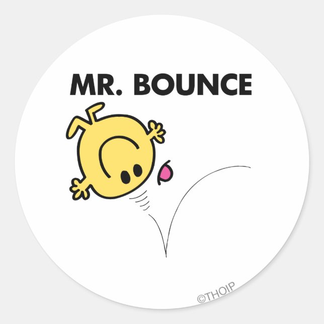 Mr. Bounce | Classic Pose Classic Round Sticker (Front)
